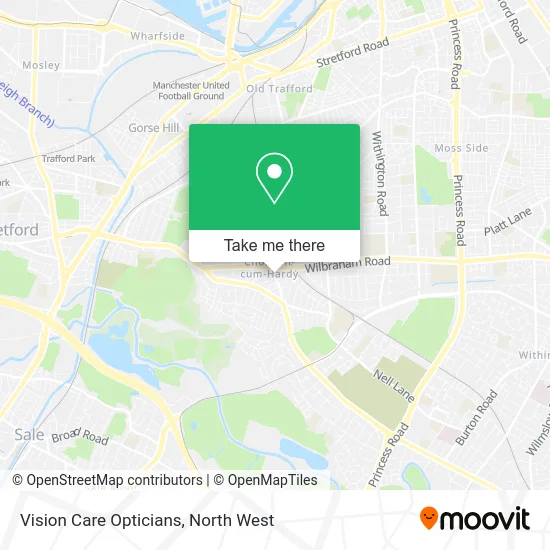 Vision Care Opticians map