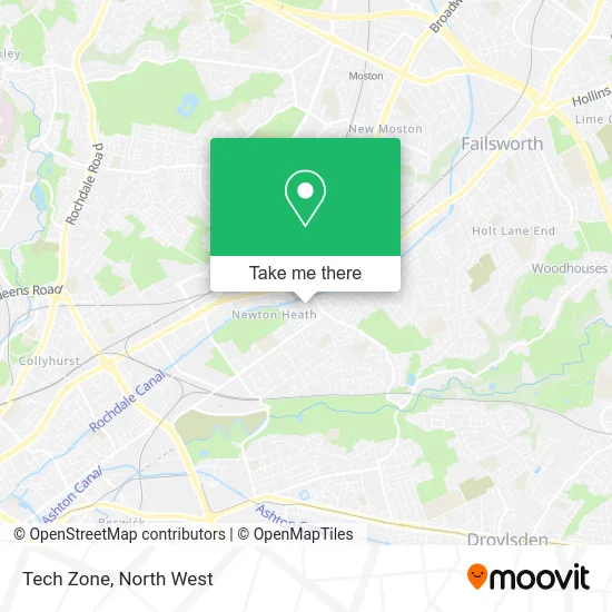 Tech Zone map