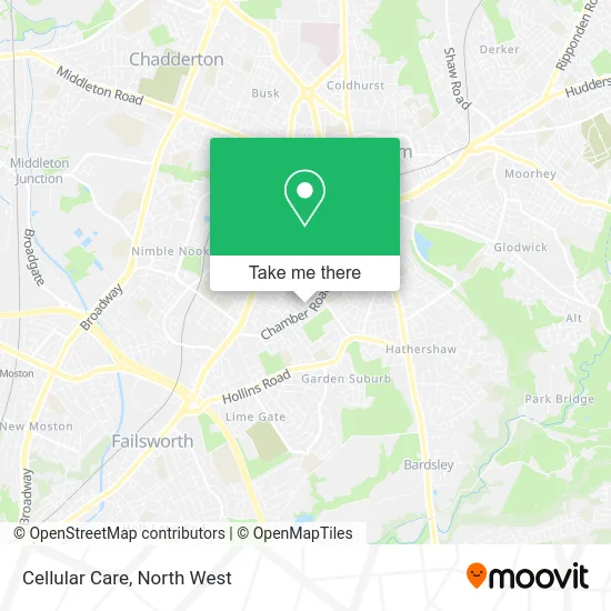 Cellular Care map