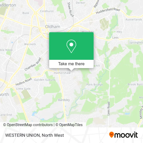 WESTERN UNION map