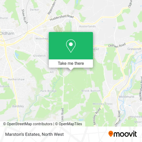 Marston's Estates map