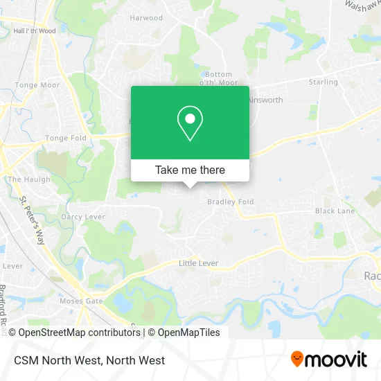 CSM North West map