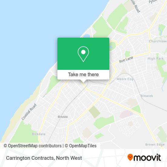 How to get to Carrington Contracts in Southport by bus or train?