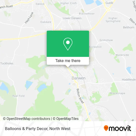 Balloons & Party Decor map
