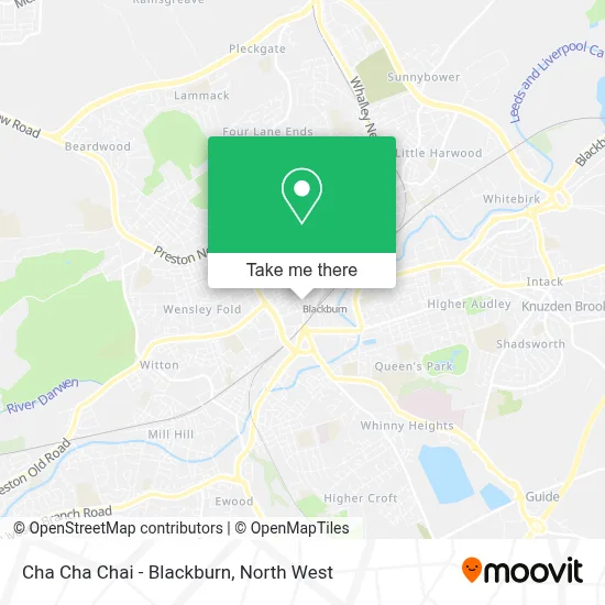 Cha Cha Chai - Blackburn map