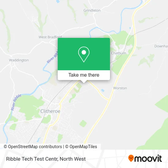 Ribble Tech Test Centr map