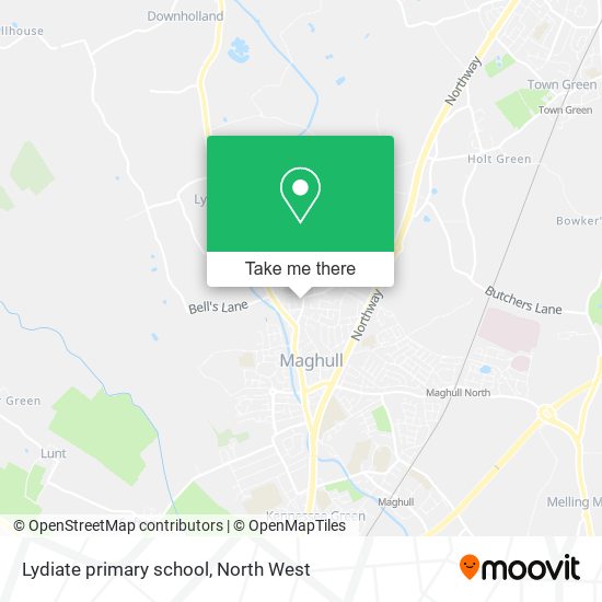 Lydiate primary school map