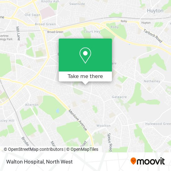 Walton Hospital map