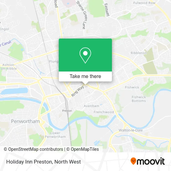 Holiday Inn Preston map