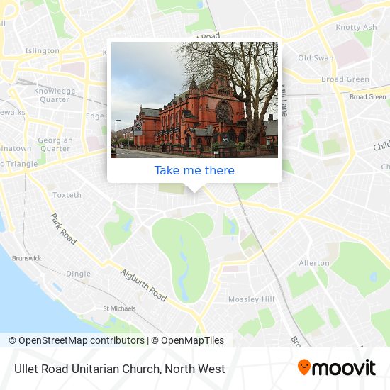Ullet Road Unitarian Church map