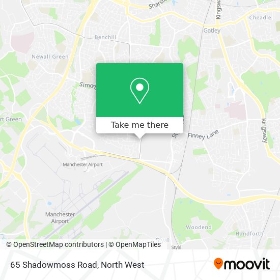 65 Shadowmoss Road map