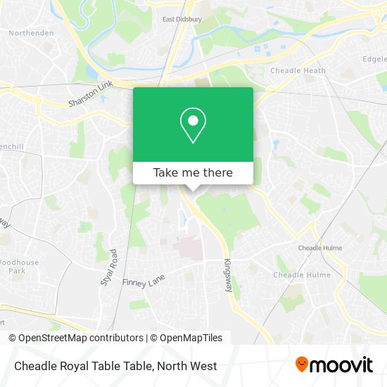 Cheadle Royal Table Table map