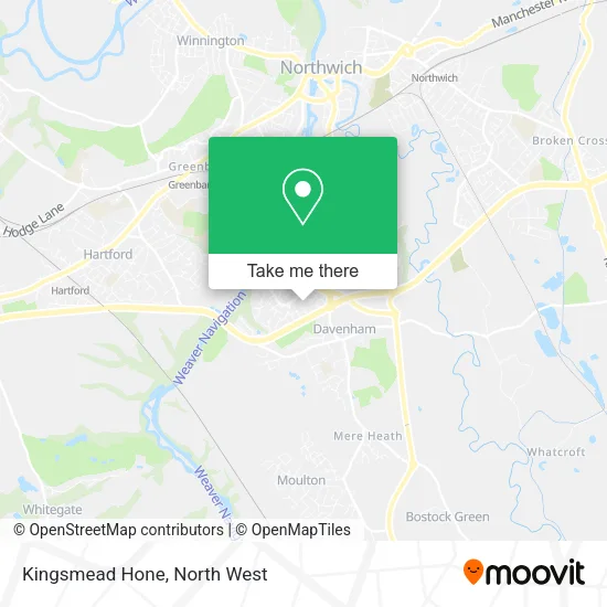 Kingsmead Hone map