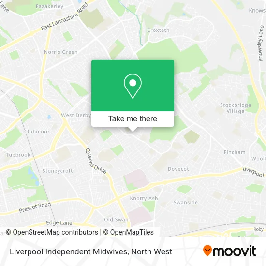 Liverpool Independent Midwives map