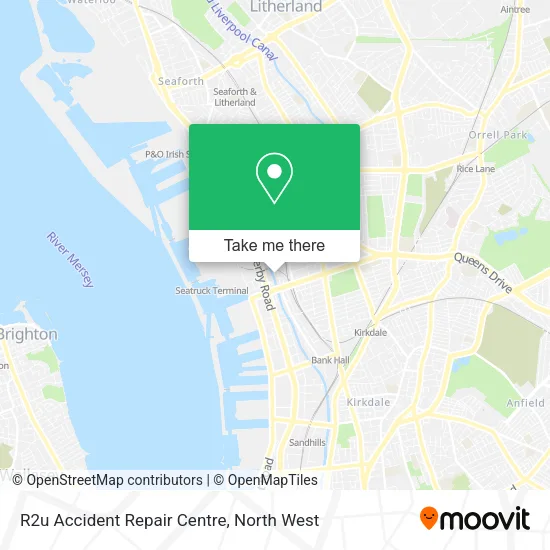 R2u Accident Repair Centre map