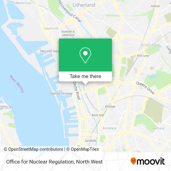 Office for Nuclear Regulation map