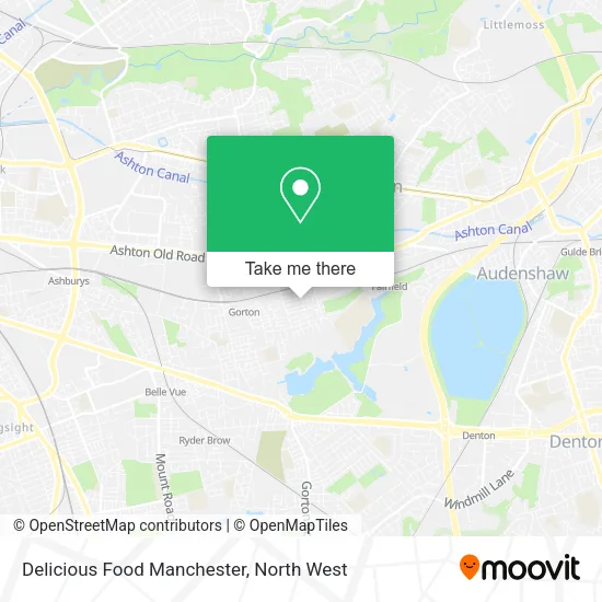 Delicious Food Manchester map