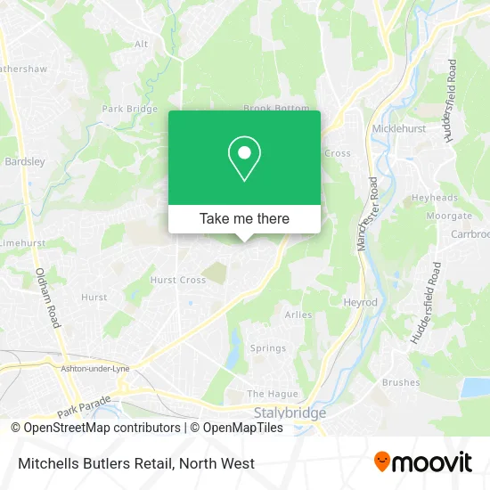 Mitchells Butlers Retail map