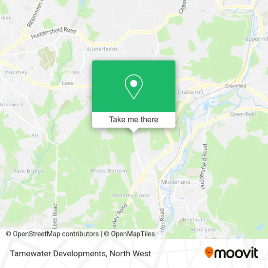 Tamewater Developments map