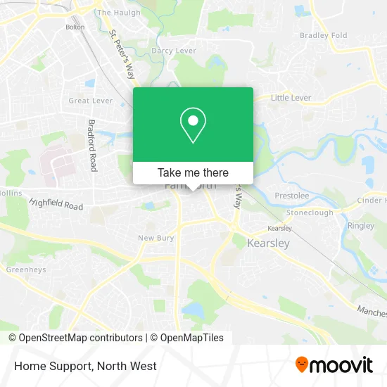 Home Support map