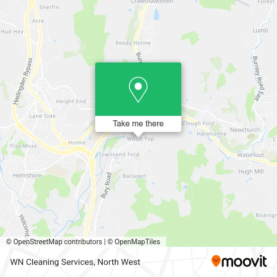 WN Cleaning Services map