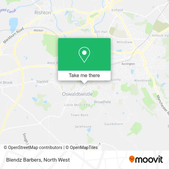 Blendz Barbers map