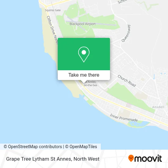 Grape Tree Lytham St Annes map