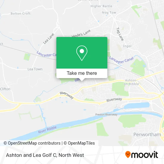 Ashton and Lea Golf C map