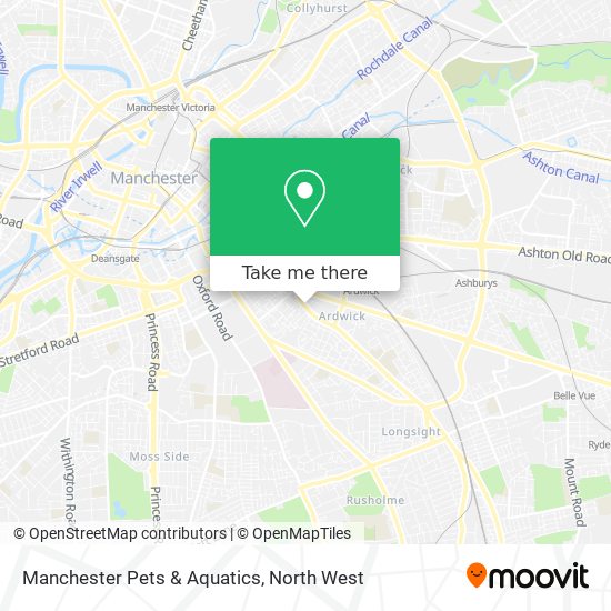 Manchester Pets & Aquatics map