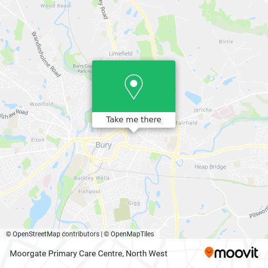 Moorgate Primary Care Centre map
