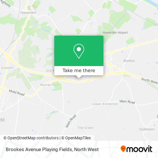 Brookes Avenue Playing Fields map