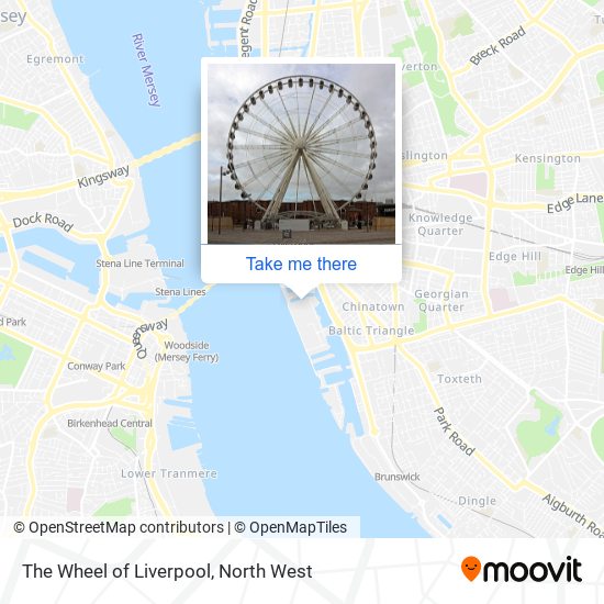 The Wheel of Liverpool map