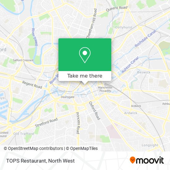 TOPS Restaurant map