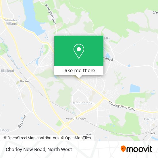 Chorley New Road map