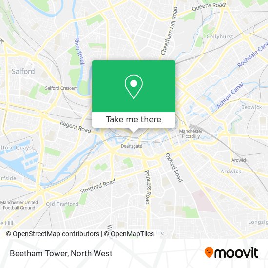 Beetham Tower map