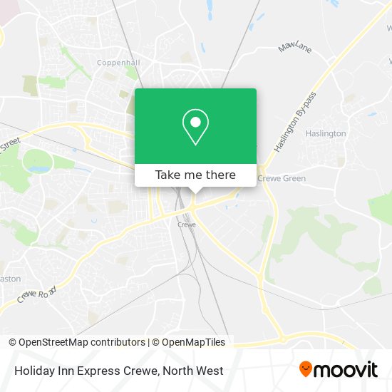 Holiday Inn Express Crewe map