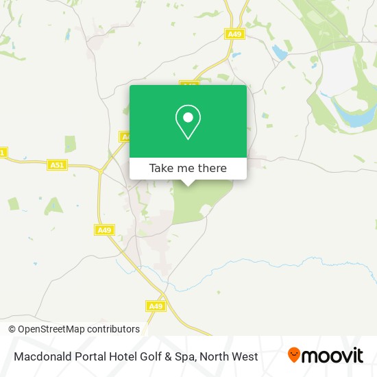 Macdonald Portal Hotel Golf & Spa map
