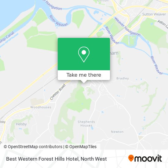 Best Western Forest Hills Hotel map
