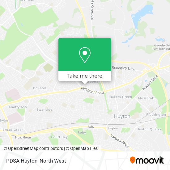 PDSA Huyton map