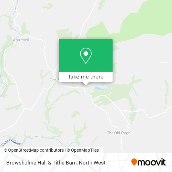 Browsholme Hall & Tithe Barn map