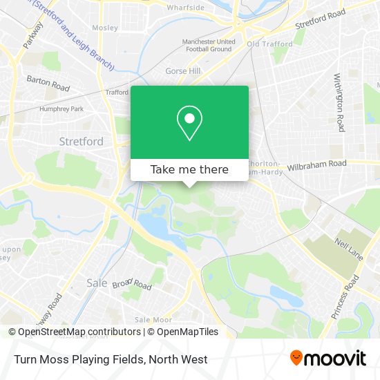 Turn Moss Playing Fields map