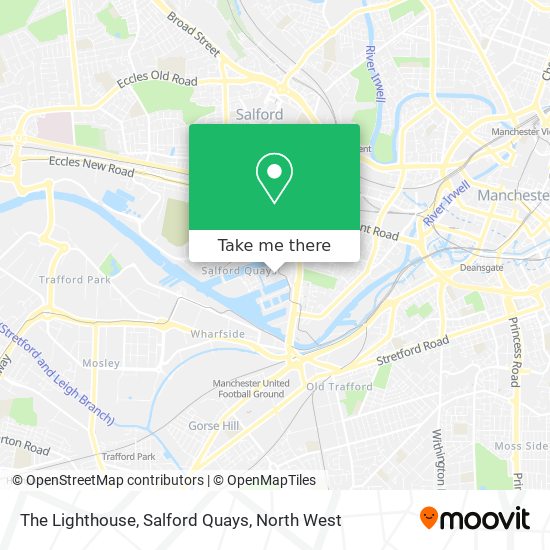 The Lighthouse, Salford Quays map