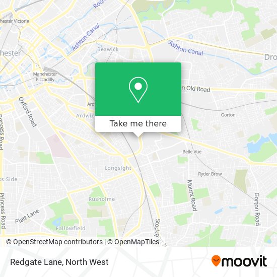 Redgate Lane map