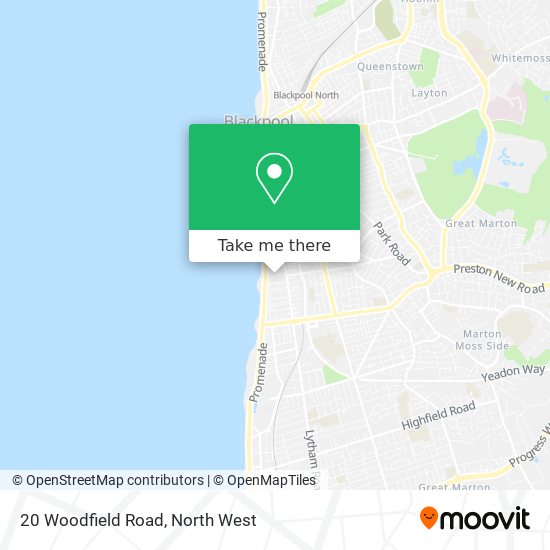 20 Woodfield Road map