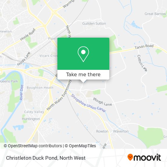 Christleton Duck Pond map