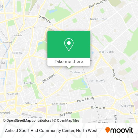 Anfield Sport And Community Center map