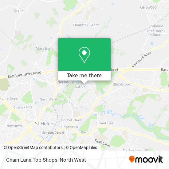 Chain Lane Top Shops map