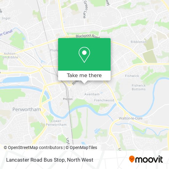 Lancaster Road Bus Stop map
