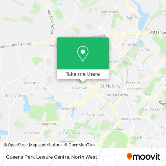 Queens Park Leisure Centre map