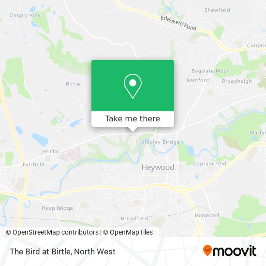 The Bird at Birtle map